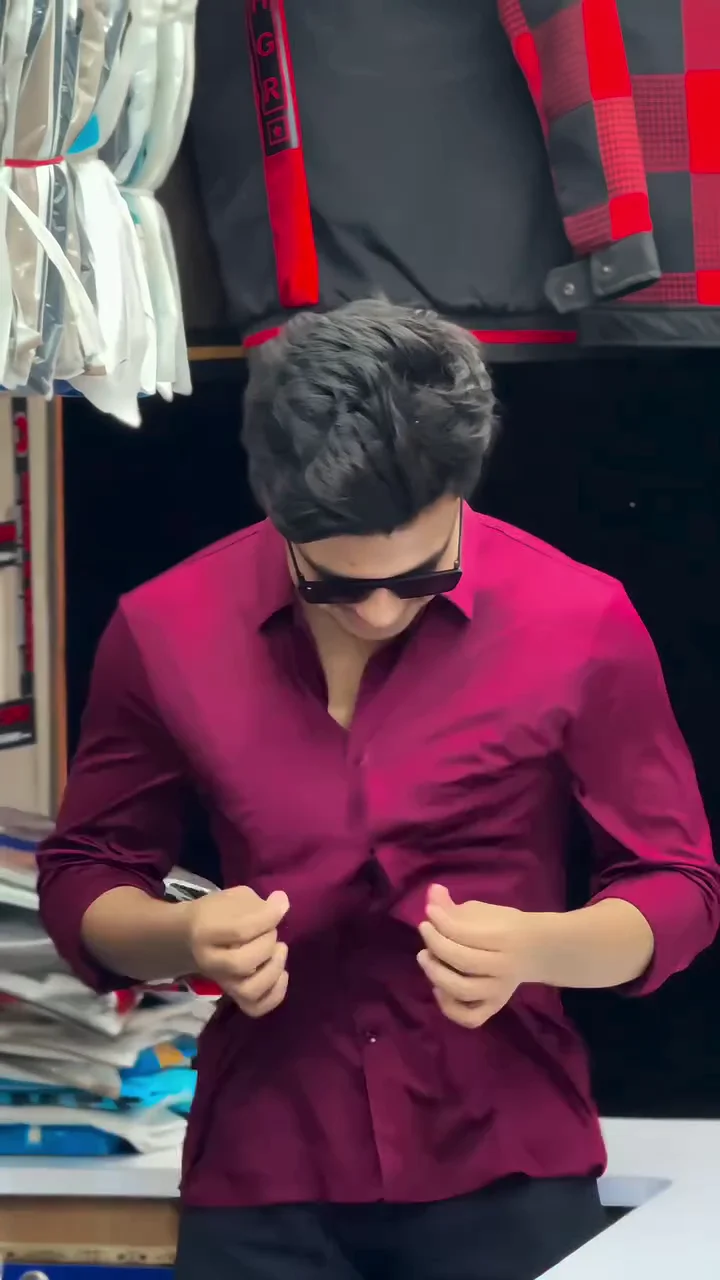 men’s stylish fabric regular fit casual shirt