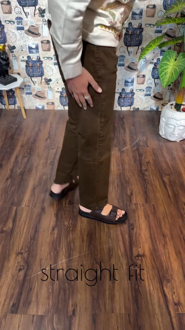 corduroy pant for men regular fit brown
